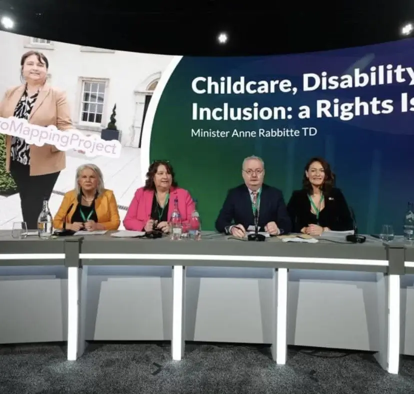 Panel discussion at Fianna Fáil Ard Fheis with Minister Anne Rabbitte, Deputy Michael Moynihan and Deputy Jennifer Murnane OConnor.