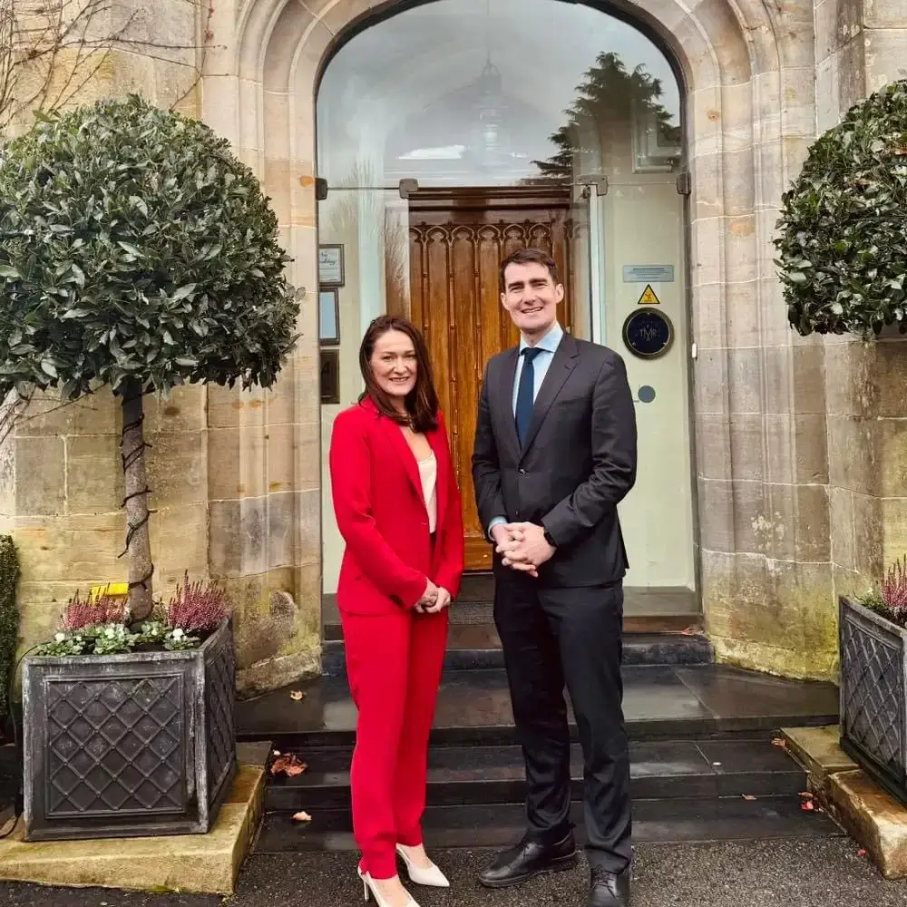 Image featuring Senator Erin McGreehan and Government Minister Jack Chambers in North Louth discussing flood aftermath and community challenges.