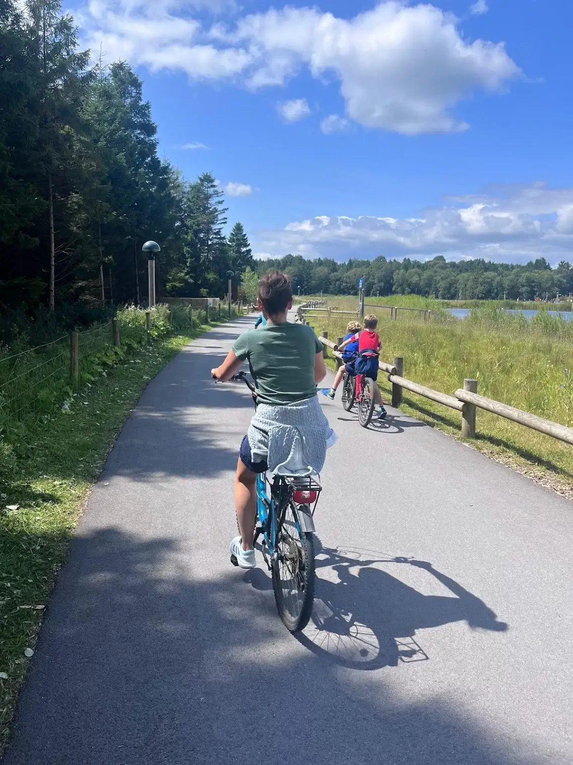 Cycling on a Greenway