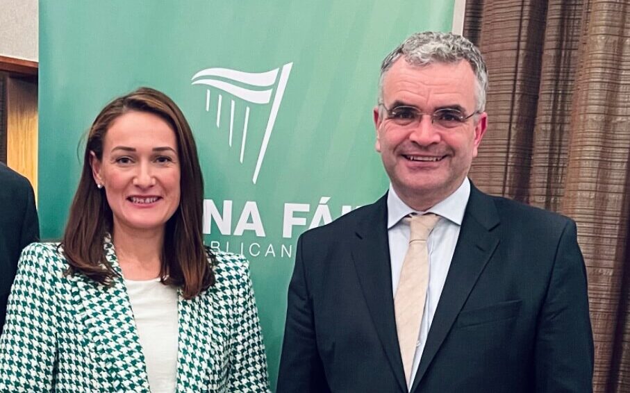 Senator Erin McGreehan alongside Minister Dara Calleary