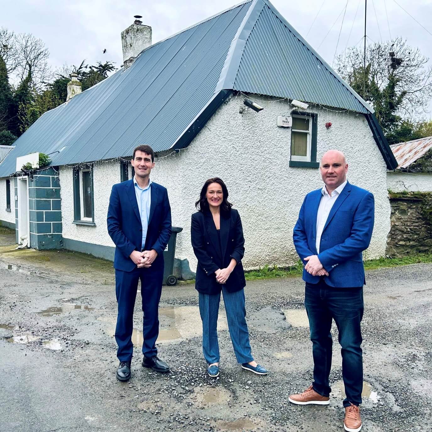 Minister Jack Chambers, Senator Erin McGreehan , Cllr James Byrne,