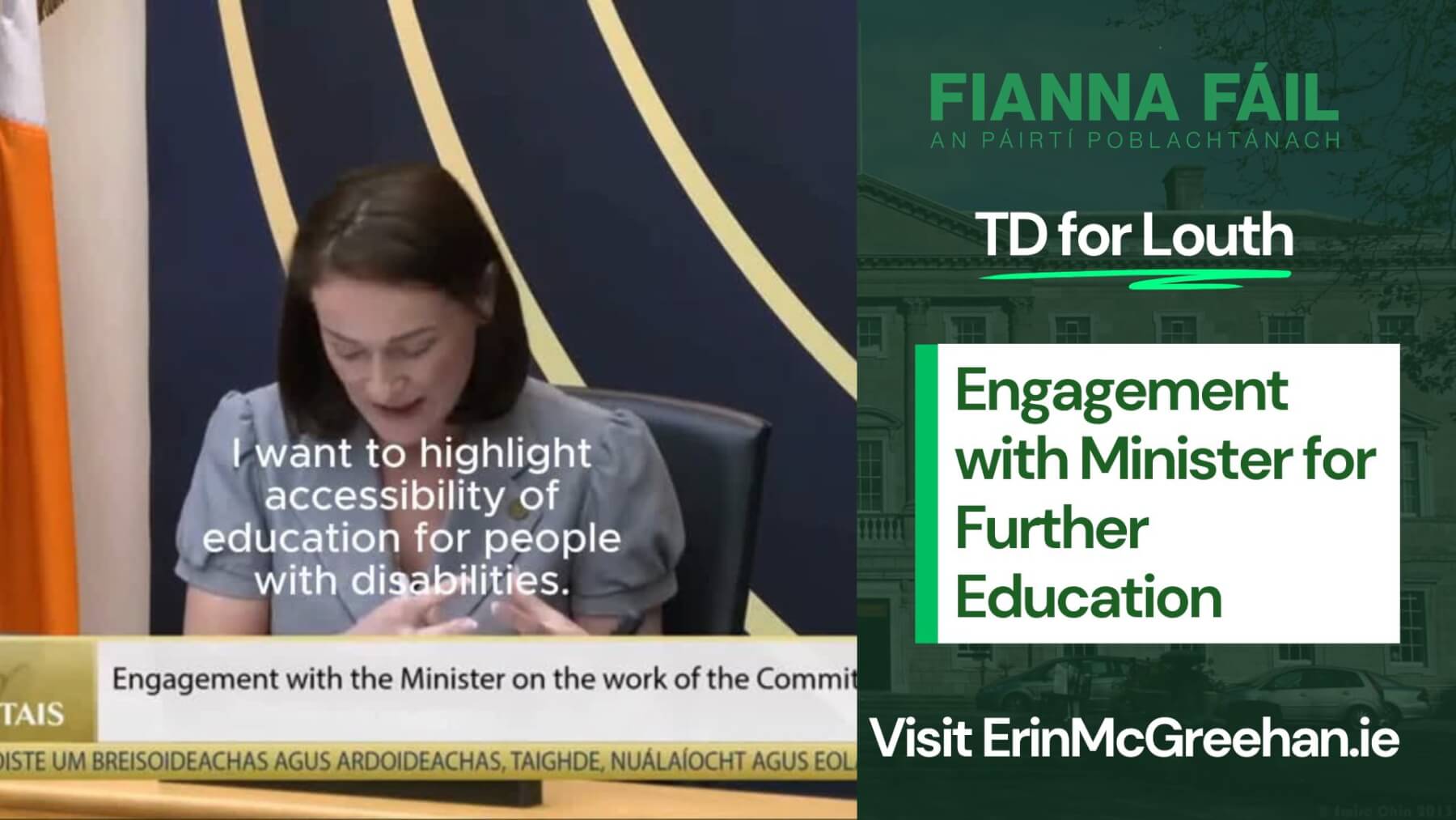 Engagement with Minister for Further Education