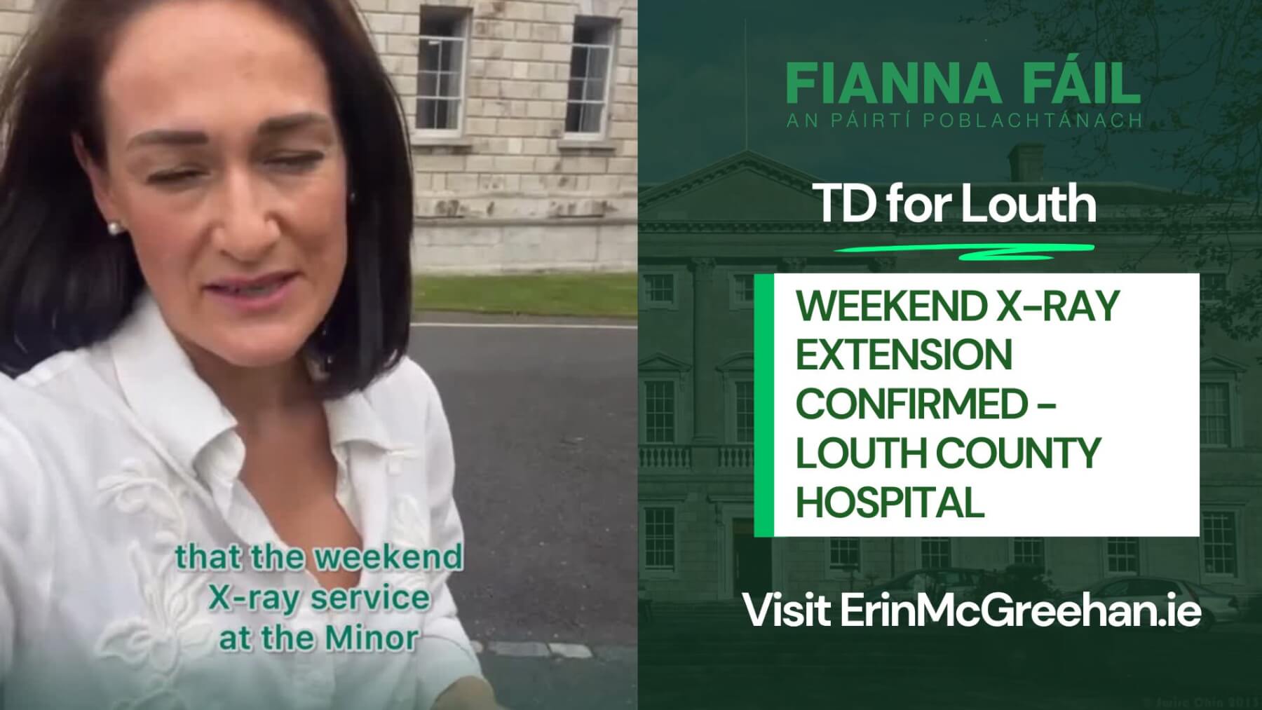 Weekend X_ray extension confirmed for Louth County Hospital